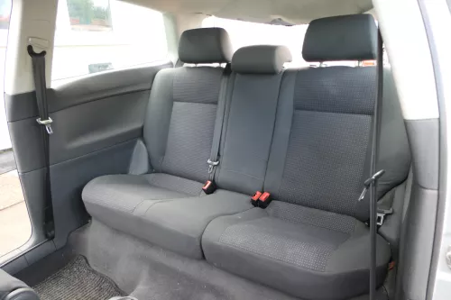 VW Polo 9N 9N3 Sitz Rückbank Sitzfläche Sitze 3 Punkt Gurt hinten mit Kopfstütze (171553)