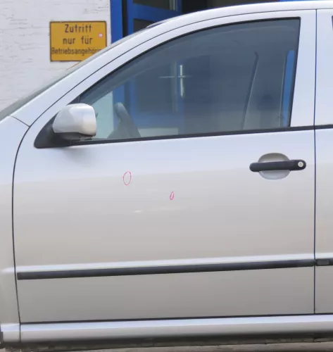 Fabia 6Y Kombi + Limousine Tür vorne links Fahrertür grau LF7T silber ohneAnba