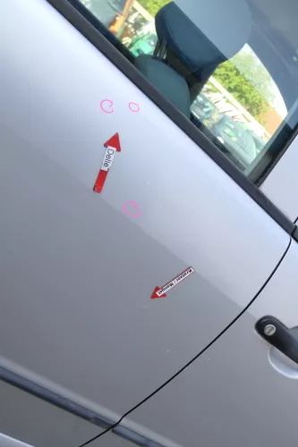 Skoda Fabia 6Y Limousine Schrägheck Tür hinten rechts grau silber LF7T diamantsi (171568)