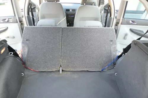 Skoda Fabia 6Y Rückbank Rücksitzbank Sitz Rücksitz hinten + 2x Kopfstützen b (171577)