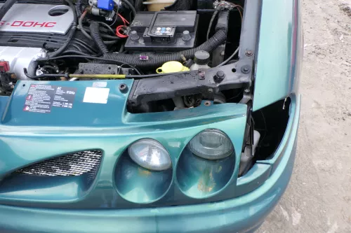 VW Sharan 7M 2x Scheinwerfer + Kühlergrill Grill Projekt Zwo Sport grüN LC6P (171627)