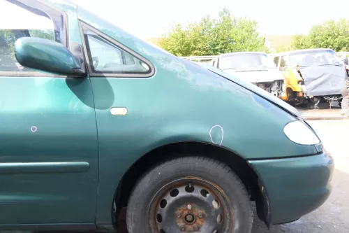 VW Sharan Kotflügel rechts vorne grün LC6P bis ca. Ende 1999 passend