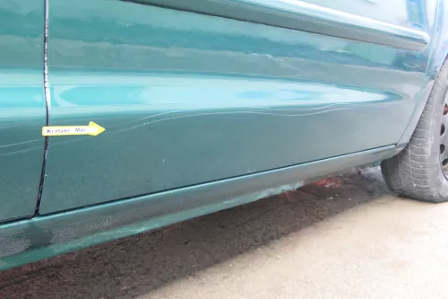 Sharan 7M Alhambra Tür rechts vorne Beifahrertür bis Bj1999 ohne Anbau grün LC6P (171630)