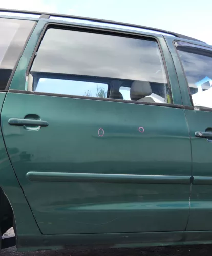 VW Sharan 7M Seat Alhambra Tür hinten rechts bis ca. Bj.1999 -  grün LC6P