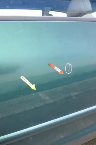 VW Sharan 7M Seat Alhambra Tür hinten rechts bis ca. Bj.1999 -  grün LC6P (171631)