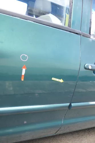 VW Sharan 7M Seat Alhambra Tür hinten rechts bis ca. Bj.1999 -  grün LC6P (171631)