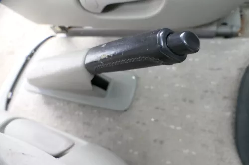VW Sharan 7M Galaxy WGR Handbremse Feststellbremse Verkleidung Abdeckung grau (171648)