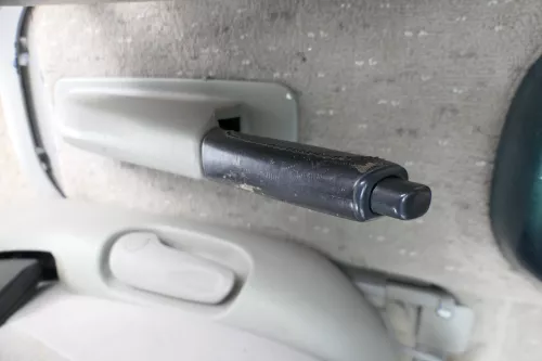 VW Sharan 7M Galaxy WGR Handbremse Feststellbremse Verkleidung Abdeckung grau (171648)