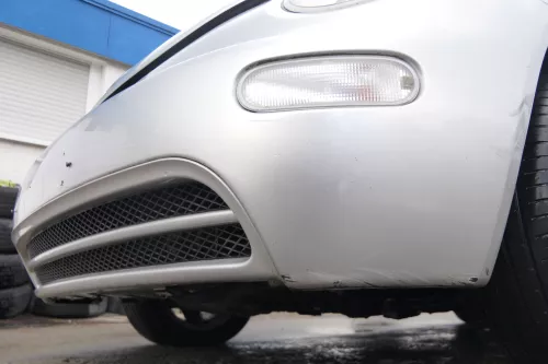 VW New Beetle 9C Stoßstange vorne Stoßfänger vorn silber grau LG9R (171718)