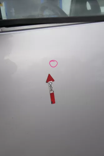 VW New Beetle 1C 9C Tür vorne links Fahrertür silber grau LG9R - OHNE Anbauteile (171726)