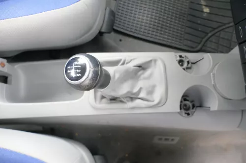 Beetle Schaltknauf Schaltsack Schaltung Schaltknüppel original 5-Gang Leder grau (171744)