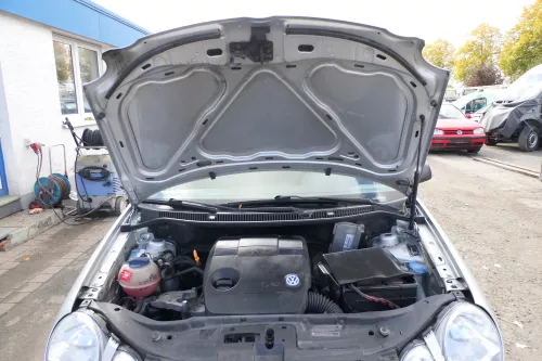 VW Polo 9N Motorhaube Klappe vorne silber grau LA7W reflexsilber bisca.Bj.2004 (171765)