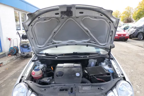 VW Polo 9N Motorhaube Klappe vorne silber grau LA7W reflexsilber bisca.Bj.2004 (171765)