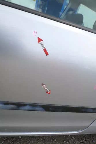 VW Polo 9N 9N3 Tür vorne links Fahrertür 2/3-Türer silber LA7W -ohne Anbauteile (171769)