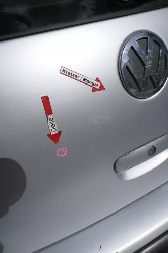 VW Polo 9N Fun Heckklappe Kofferraumklappe Klappe hinten silber LA7W metal (171771)