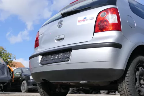 VW Polo 9N 9N3 Stoßstange Heckstoßstange hinten silber LA7W (171772)