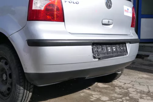 VW Polo 9N 9N3 Stoßstange Heckstoßstange hinten silber LA7W (171772)