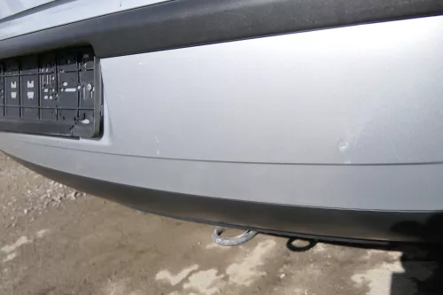 VW Polo 9N 9N3 Stoßstange Heckstoßstange hinten silber LA7W (171772)