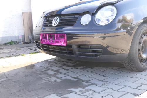 VW Polo 9N Stoßstange Frontstoßstange vorne schwarz LC9Z SWR (171821)