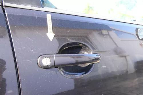 VW Polo 9N 9N3 Tür vorne rechts Beifahrertür 4/5-Türer schwarz LC9Z ohneAnbautei (171823)