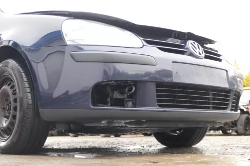 VW Golf 5 1K V Stoßstange vorne Frontoßstange Stoßfänger blau LA5G (171915)