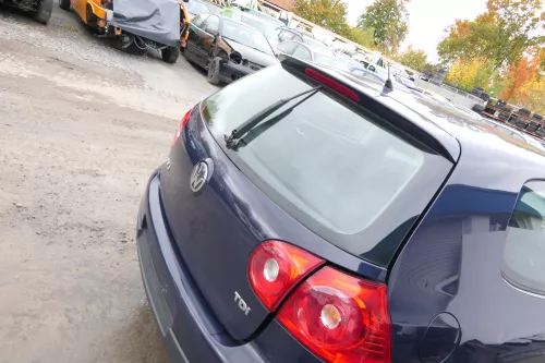 VW Golf 5 V Heckklappe hinten Kofferraumklappe mit Scheibe blau LA5G (171923)