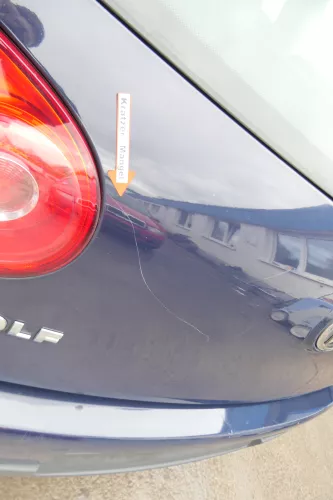 VW Golf 5 V Heckklappe hinten Kofferraumklappe mit Scheibe blau LA5G (171923)