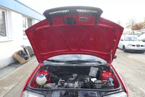 Skoda Fabia 6Y Motorhaube Klappe vorne rot LF3K vorn     (OHNEgrill!) (171940)