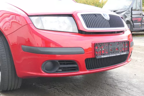 Skoda Fabia 6Y Stoßstange Stoßfänger vorne rot LF3K 2004-2008 - Facelift (171943)