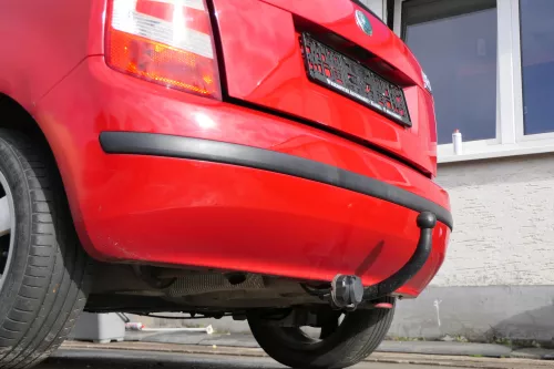 Skoda Fabia 6Y Schrägheck Stoßstange hinten Heckstoßstange rot LF3K (171950)