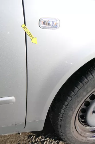 Audi A4 8E B6 Kotflügel vorne rechts grau LY7Q atlasgrau (172047)