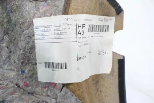 1x Audi A3 8L Seitenverkleidung Seite Verkleidung Tür rechts hinten 2/3-Türer (172151)