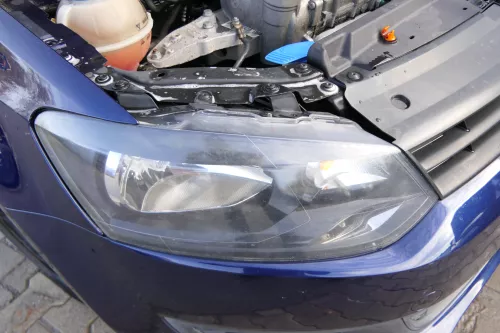 VW Polo 6R Scheinwerfer rechts vorne 6R1941016E (keinXen0n) original (172356)