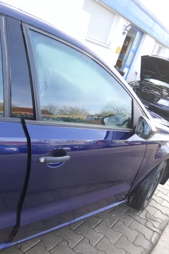 VW Polo 6R 6C Tür vorne rechts Beifahrertür 4/5-Türer blau LD5Q -ohne Anbauteile (172358)