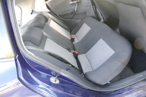 VW Polo 6R 6C Sitz Rückbank Sitzfläche Sitze 3 Punkt Gurt schwarz / titanschwarz (172382)
