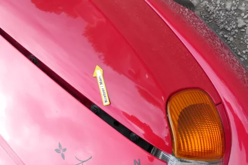 VW Caddy 9K Polo Variant 6Kv Kombi Kotflügel vorne links rot LY3D (172396)