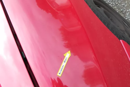 VW Caddy 9K Polo Variant 6Kv Kombi Kotflügel vorne links rot LY3D (172396)