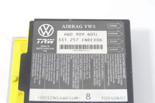 VW Polo 9N Ibiza Steuergerät Airbag Airbagsteuergerät 6Q0909605L 006 Kopfairbag (172433)