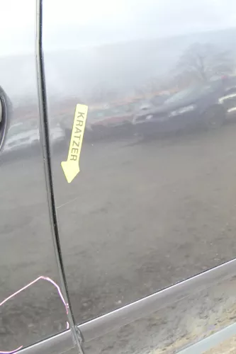 Audi A6 4B C5 Tür Türblatt hinten links nur Türblatt blau lila LZ4V (172695)