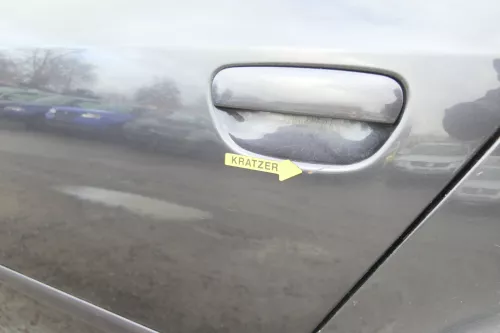 Audi A6 4B C5 Tür Türblatt hinten links nur Türblatt blau lila LZ4V (172695)