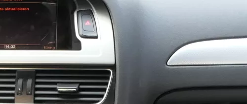 A4 8K B8 Verkleidung um Tacho Klappe Abdeckung Dekor flex-metallic silber alu (172819)