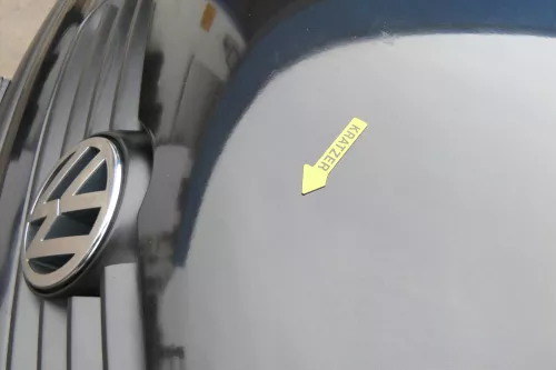 VW Polo 9N Motorhaube Klappe Haube vorne schwarz LC9Z bis ca. Bj. 2004 (172883)