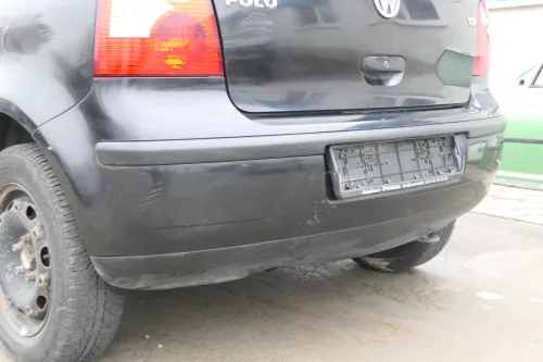 VW Polo 9N 9N3 Stoßstange Heckstoßstange hinten schwarz LC9Z (172890)