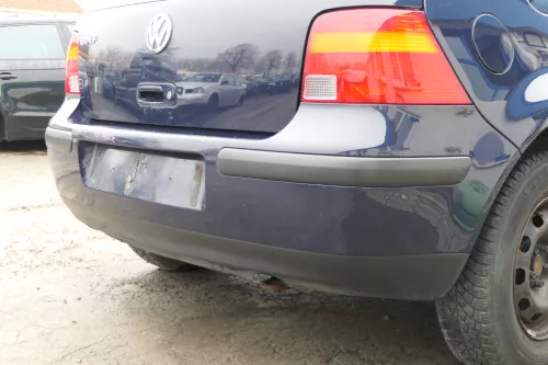 VW Golf 4 Limousine Stoßstange hinten Heckstoßstange Stoßfänger blau LA5G (172911)