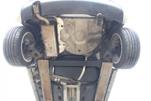 VW Polo 6R A1 8X Auspuff Endschalldämpfer hinten + Mittelschalldämpfer