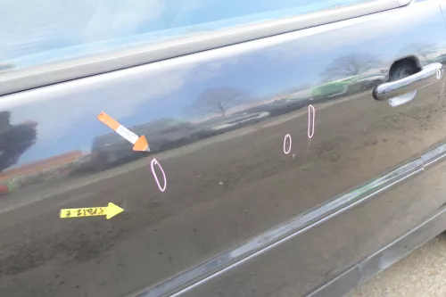 VW Polo 6N 6N2 Tür vorne links Fahrertür 2/3-Türer schwarz LC9Z- ohne Anbauteile (173149)