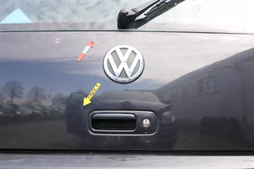 Polo 6N2 Heckklappe Klappe hinten Kofferraumklappe schwarz LC9Z Scheibe (173152)