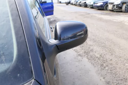 VW Polo 6N2 manueller Spiegel Außenspiegel links außen schwarz LC9Z + Glas