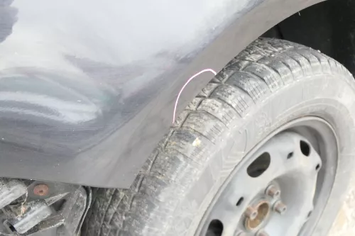 VW Polo 9N3 Kotflügel vorne links schwarz LC9Z (173219)