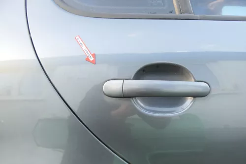 Seat Leon Toledo 1M Tür hinten rechts Beifahrerseite grau LS7T (173324)